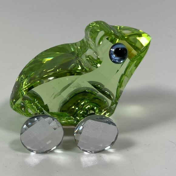 RARE !!! Swarovski small Crystal Fred the Frog Green Wheels 657108- No Box - Picture 4 of 8